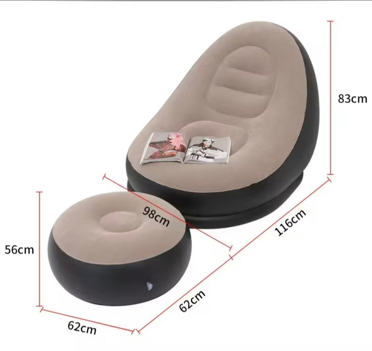 Inflatable Sofa With Footrest