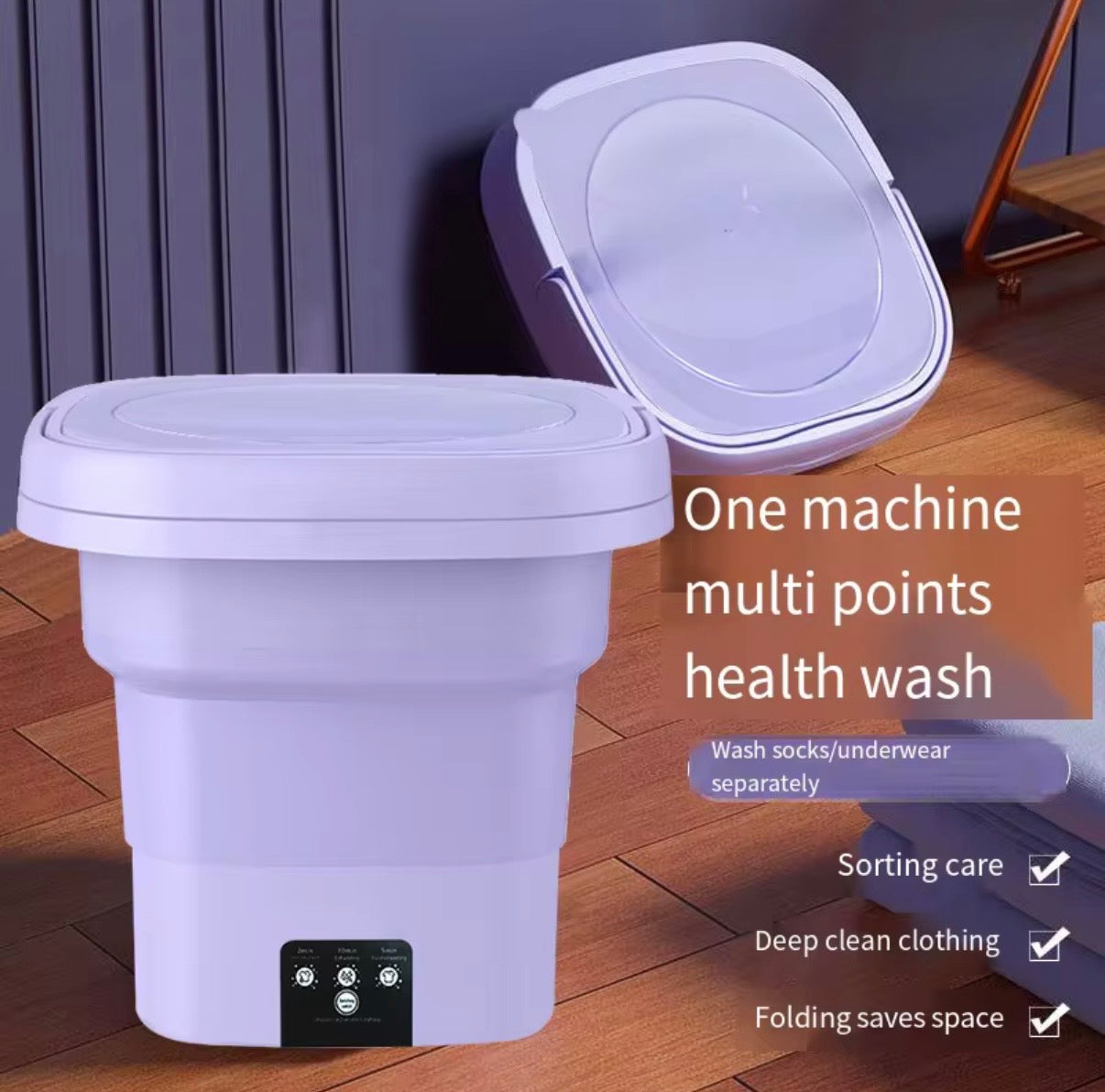 Multi functional folding washing machine