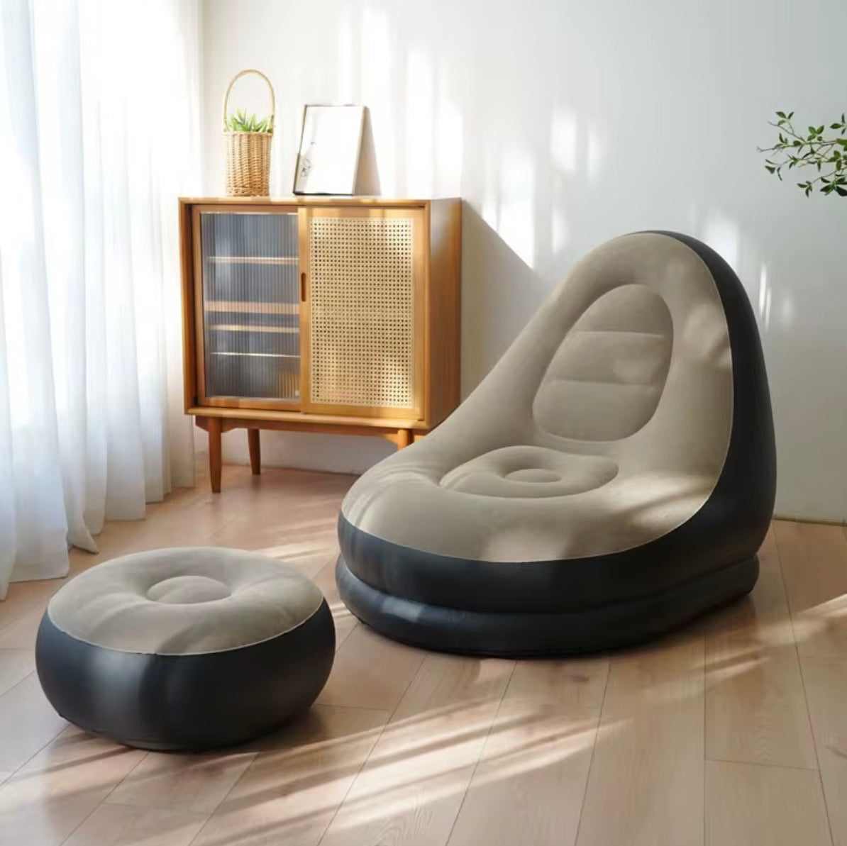 Inflatable Sofa With Footrest