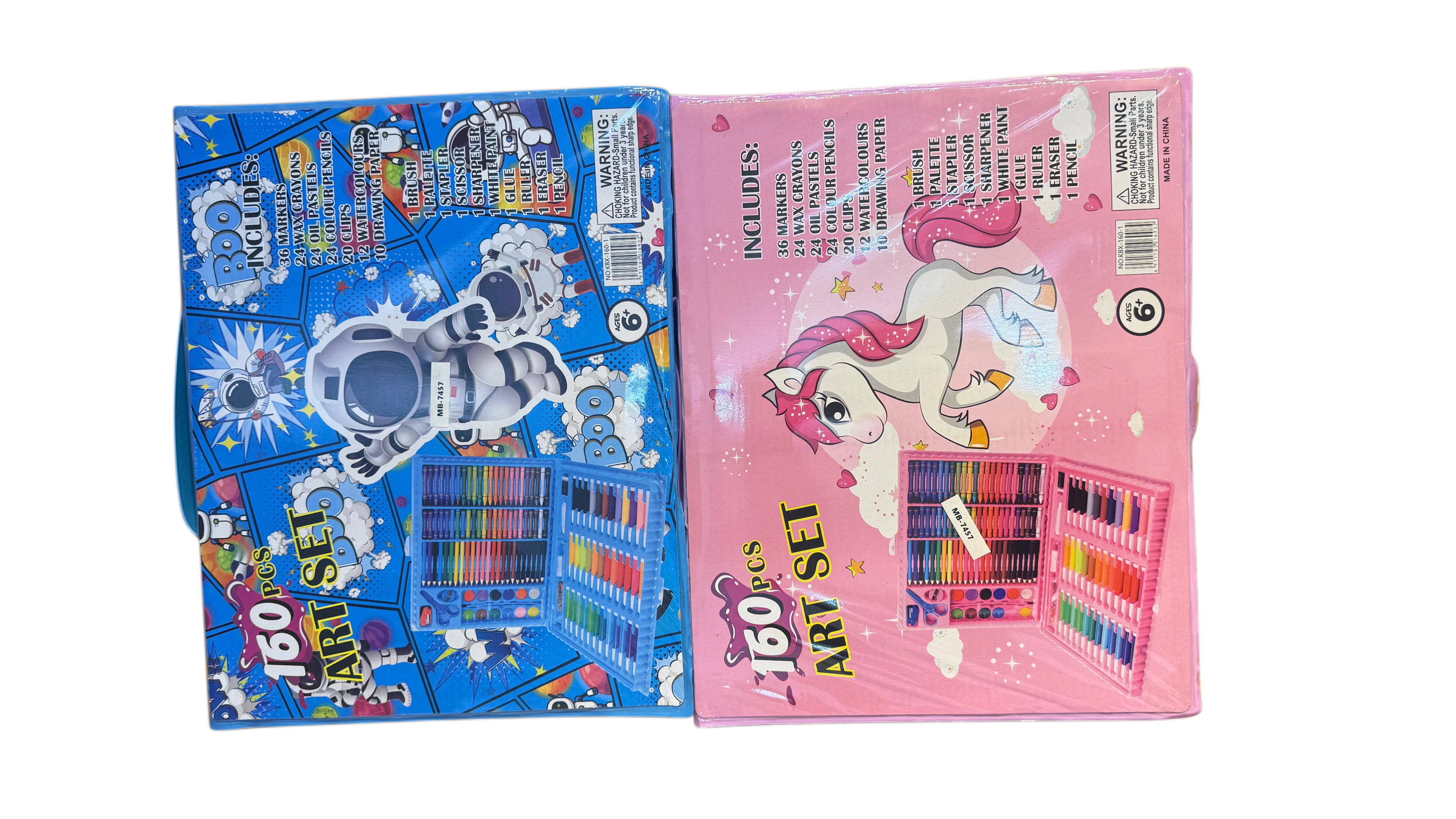 160 pcs art set for boy and girl(2 set)
