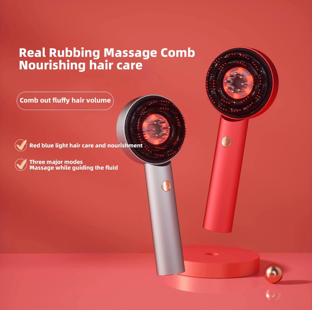 Electric portable scalp massager