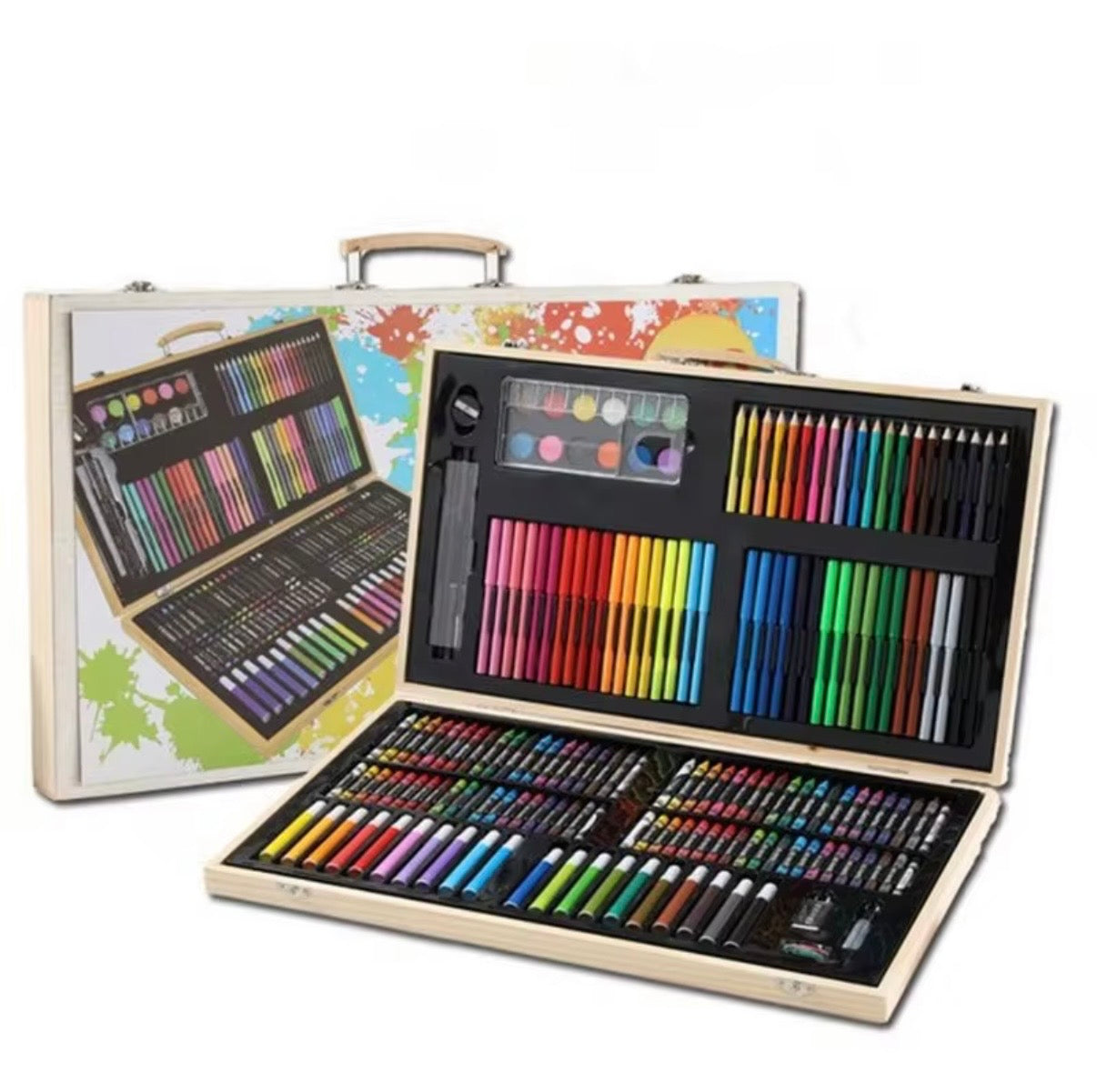 180 pc portable school drawing set
