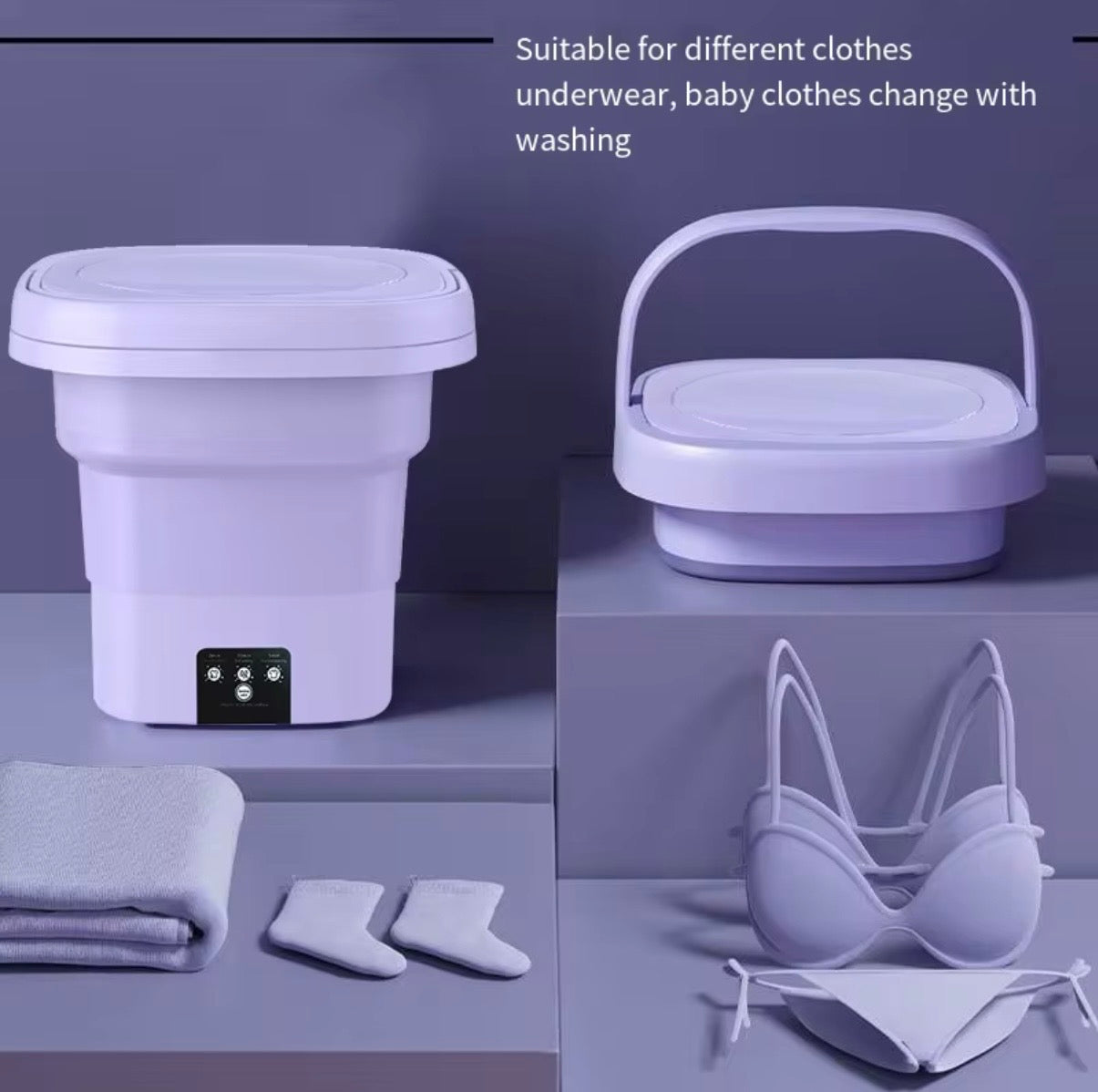 Multi functional folding washing machine