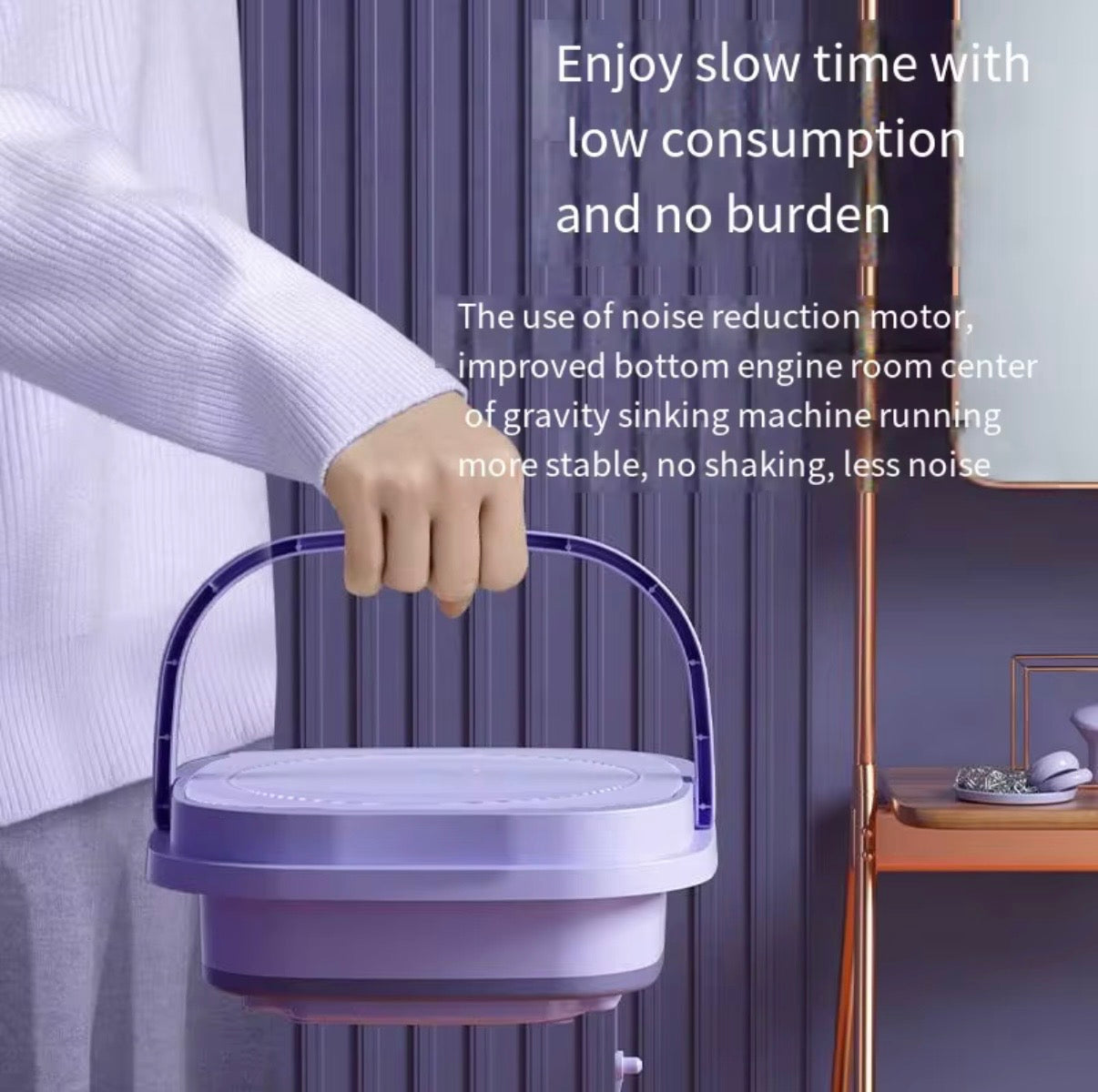 Multi functional folding washing machine