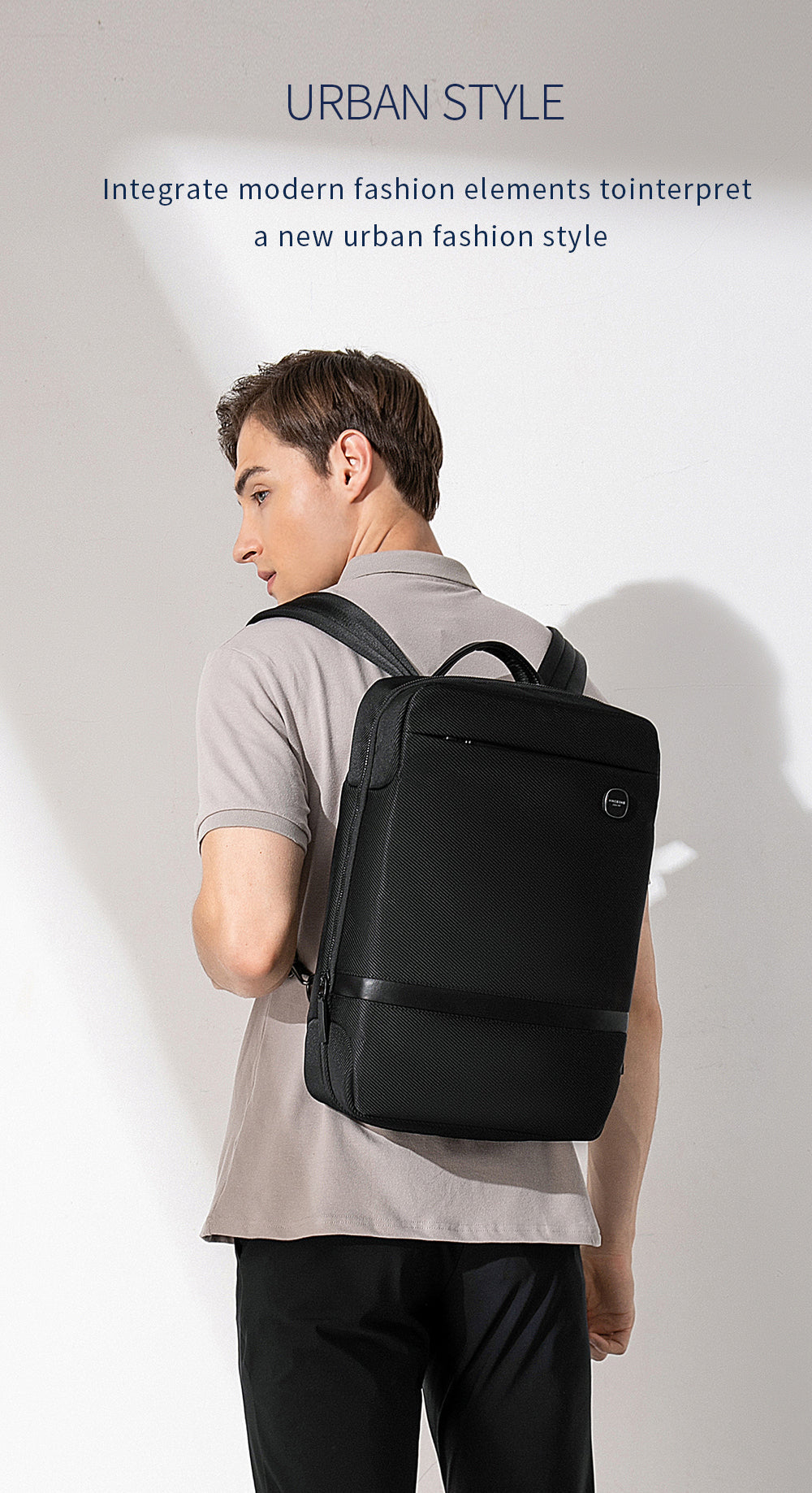 Kingsons slim minimalist backpack(14l)