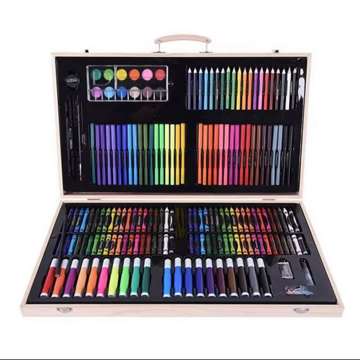180 pc portable school drawing set