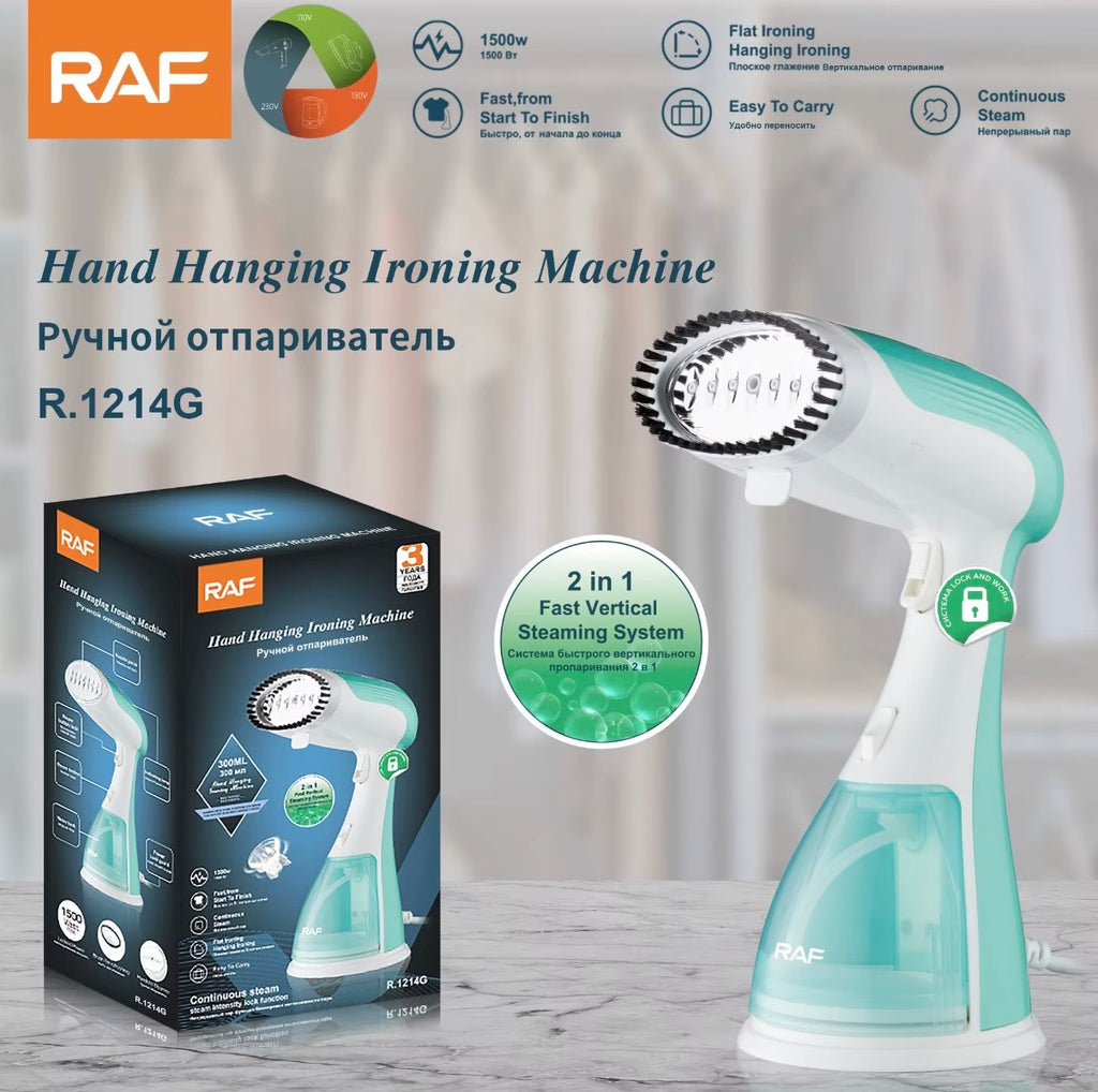 RAF Hand Hanging Garment Steamer – 1500W