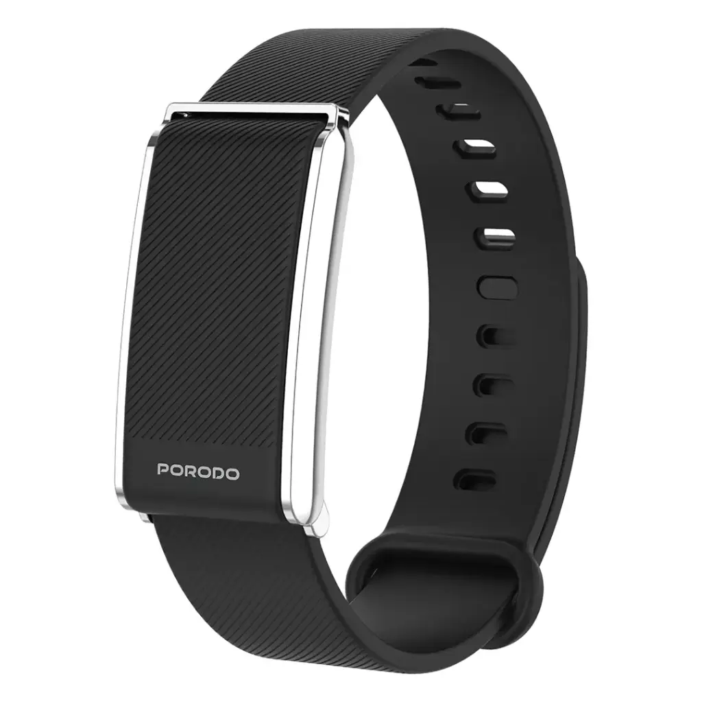 📱⌚ PORODO TRACKFIT SCREENLESS SMART FITBAND (Sylcon strap)