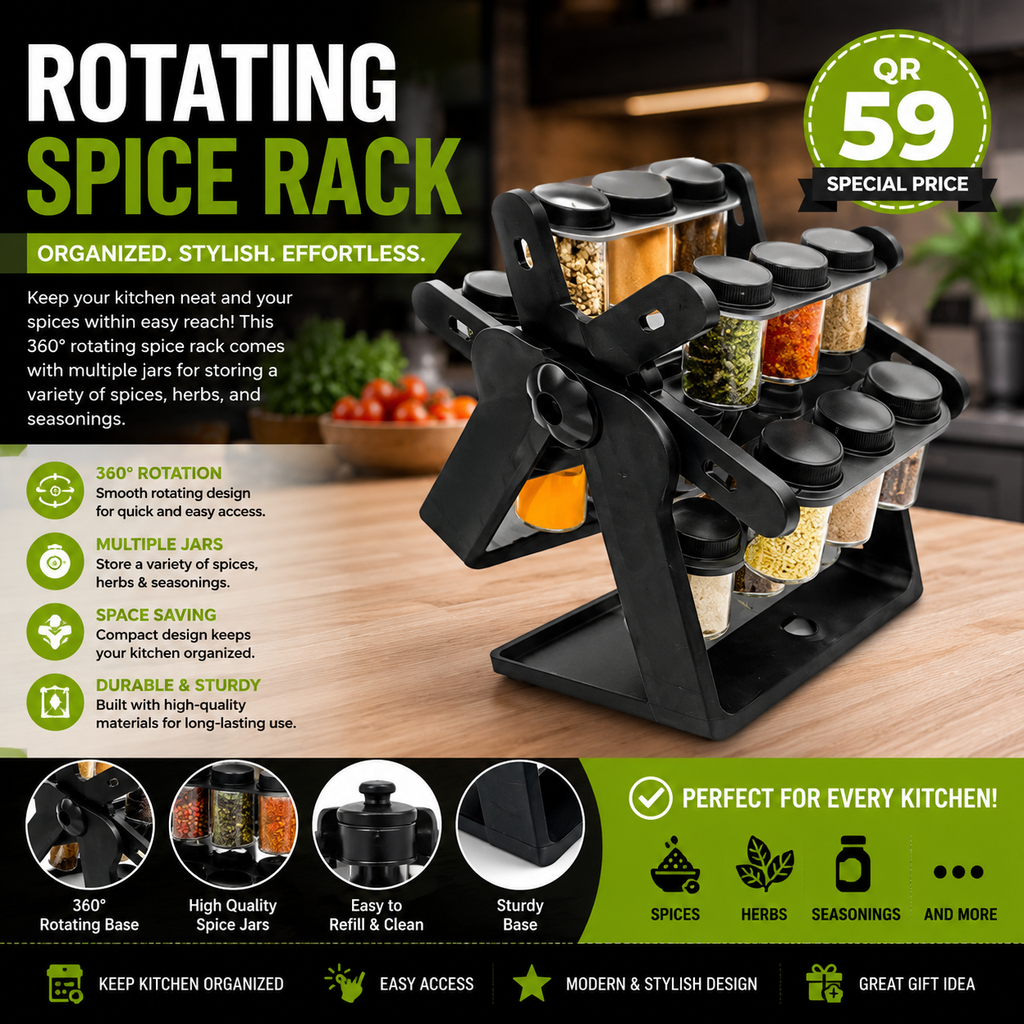 🌿 Rotating Spice Rack 🌿