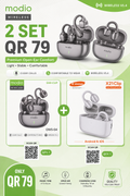 🎧 Wireless Duo Pack – 2 Sets for QR 79 🔥