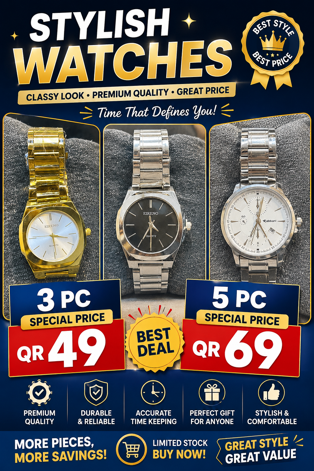Stylish Watch Bundle Deal!