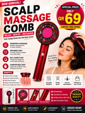 Electric portable scalp massager