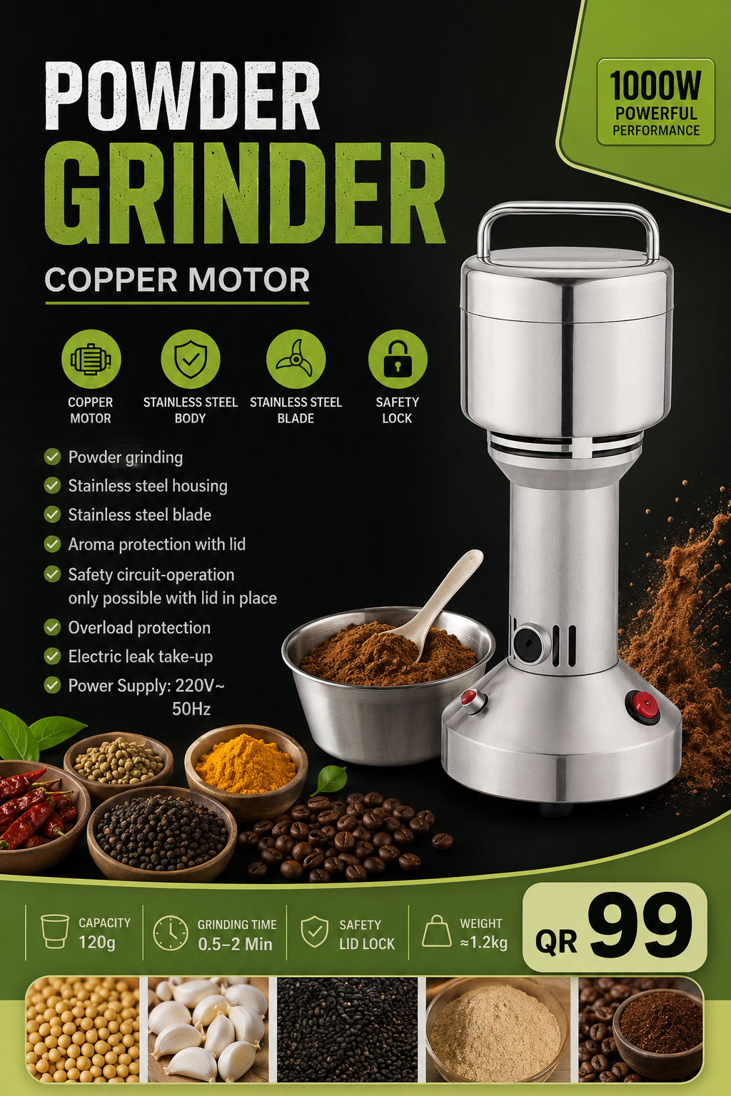 Powerful Powder Grinder