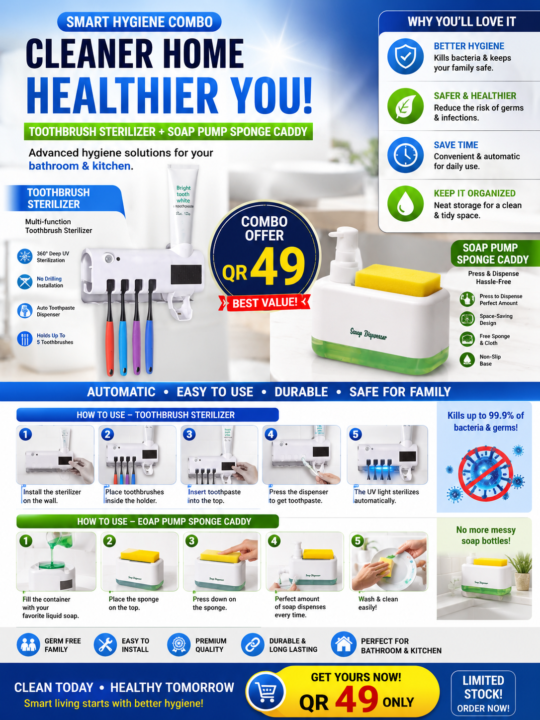 Smart Hygiene Combo