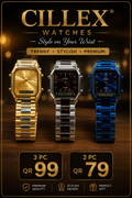 CILLEX Digital Analog Watches 3 pc
