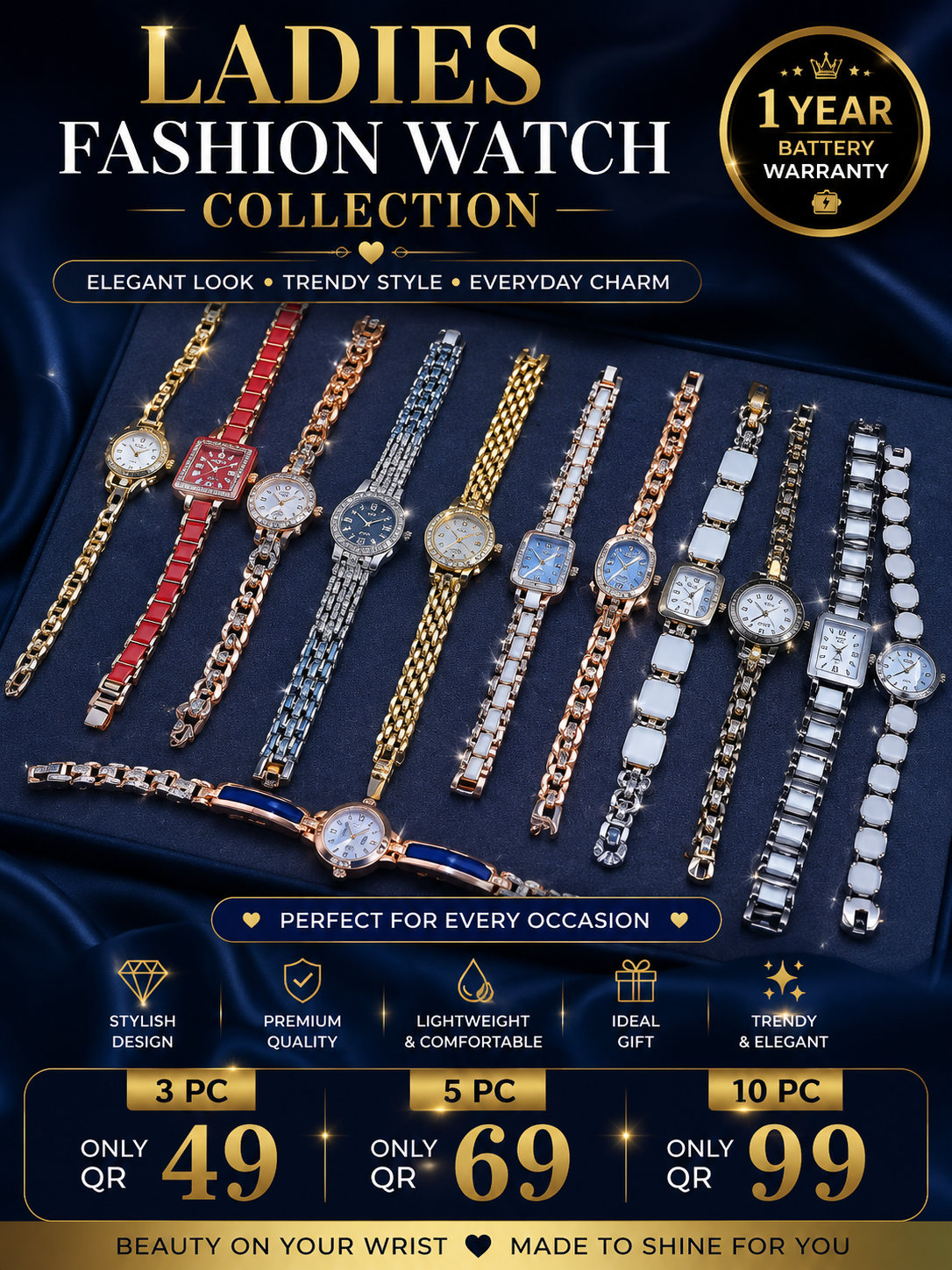 ELY Ladies Fashion Watch Collection