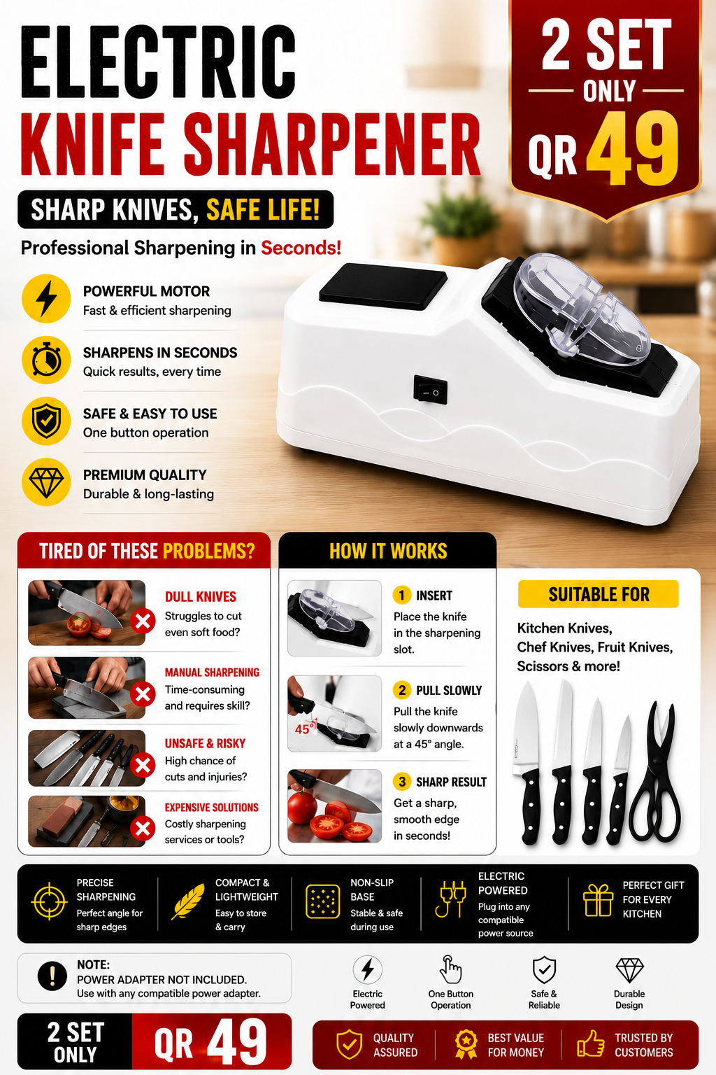 🔪 Electric Knife Sharpener