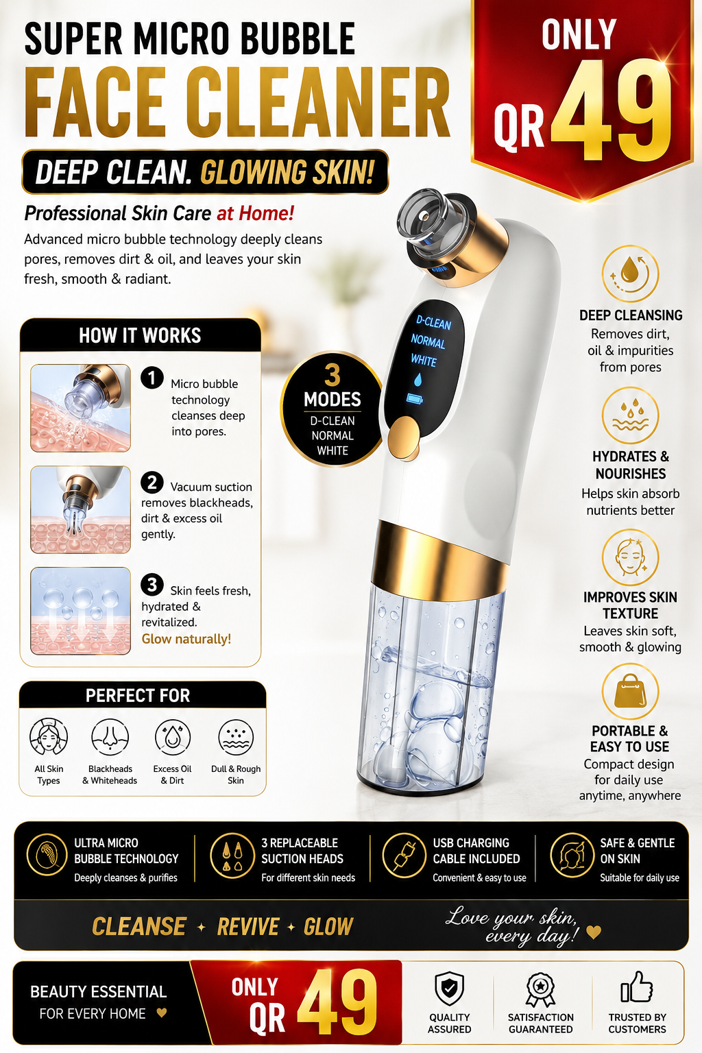✨ Super Micro Bubble Face Cleaner