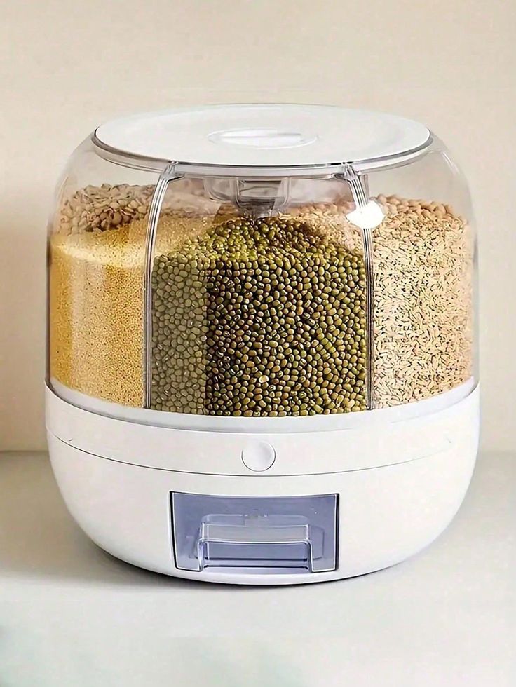 Rotating grain container